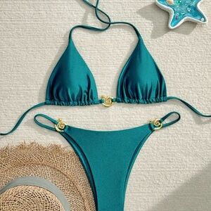 Teal Bikini Set